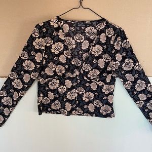 V Cut floral top